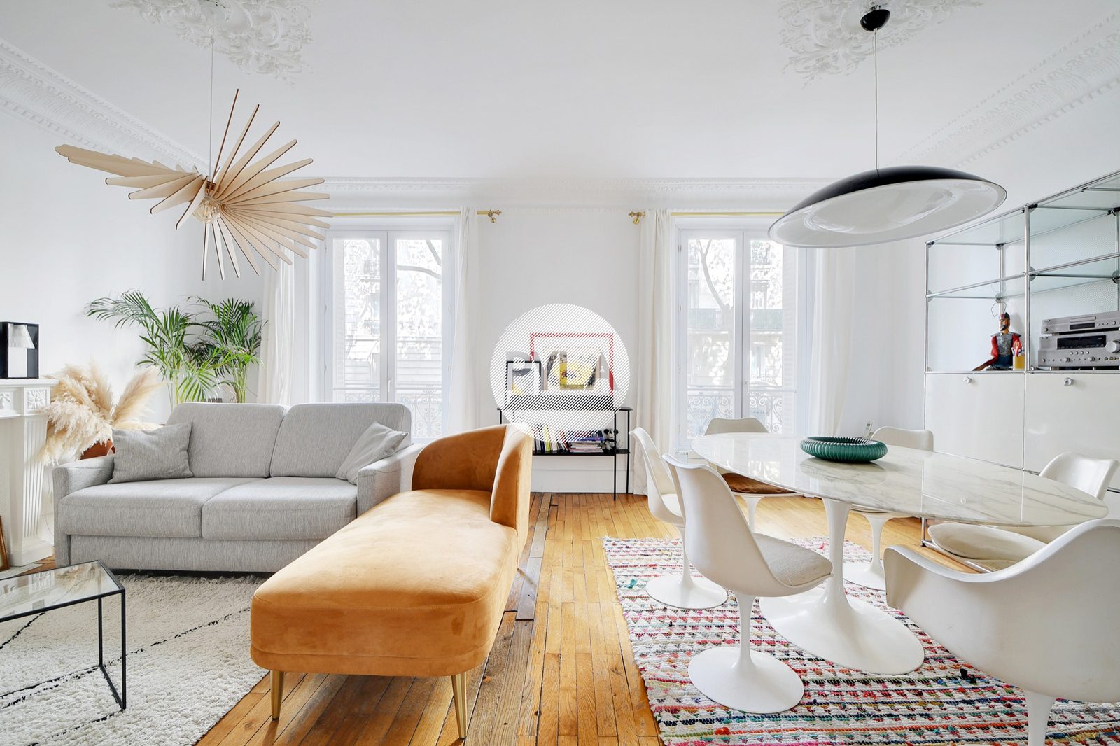 Buttes-Chaumont – T3 haussmannien, réagençable, photo 6