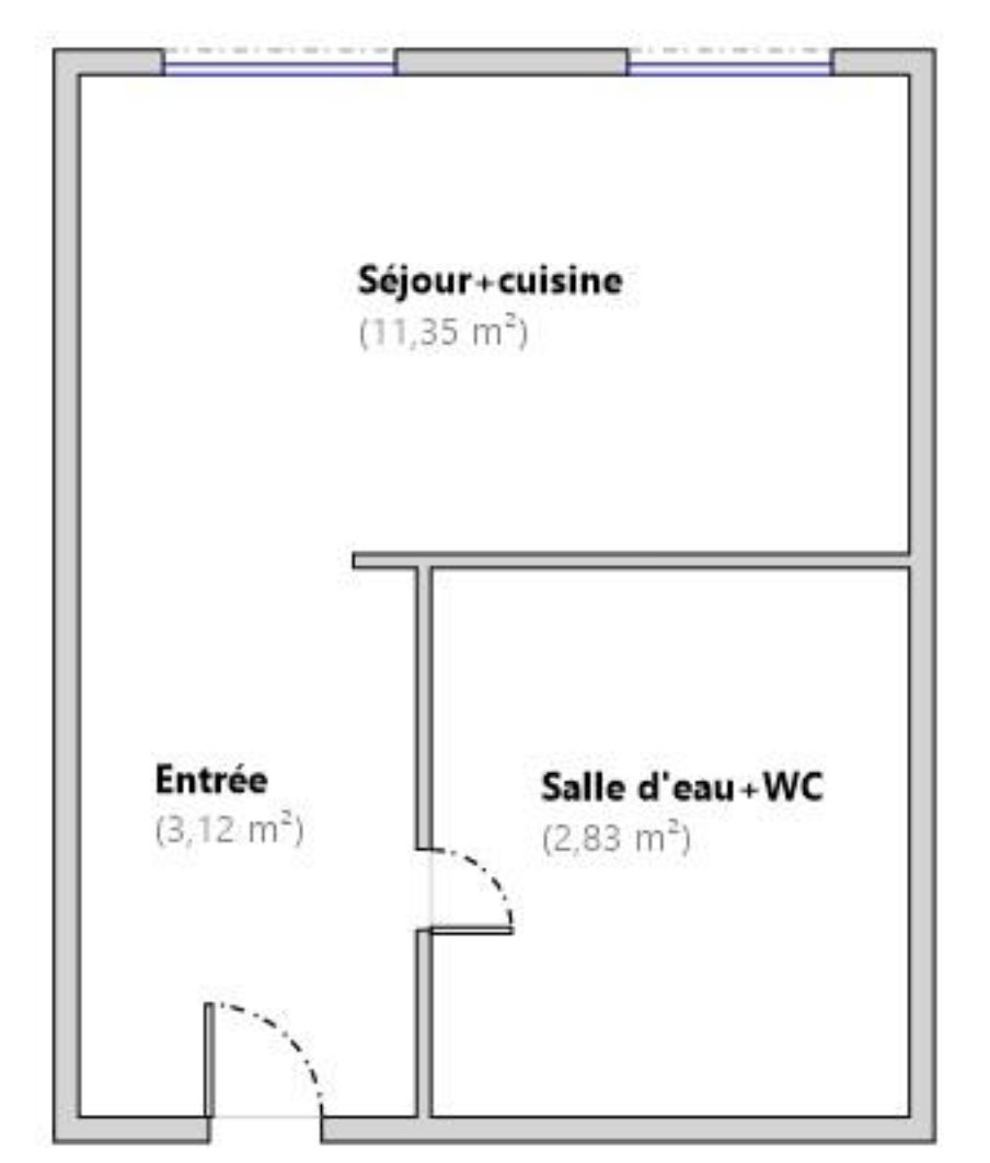 Rue Paul Barruel – Studio meublé, cave, photo 11